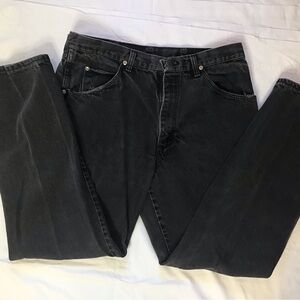 Wrangler Five Star Relaxed Fit Coal Black Jeans Men's 34x32